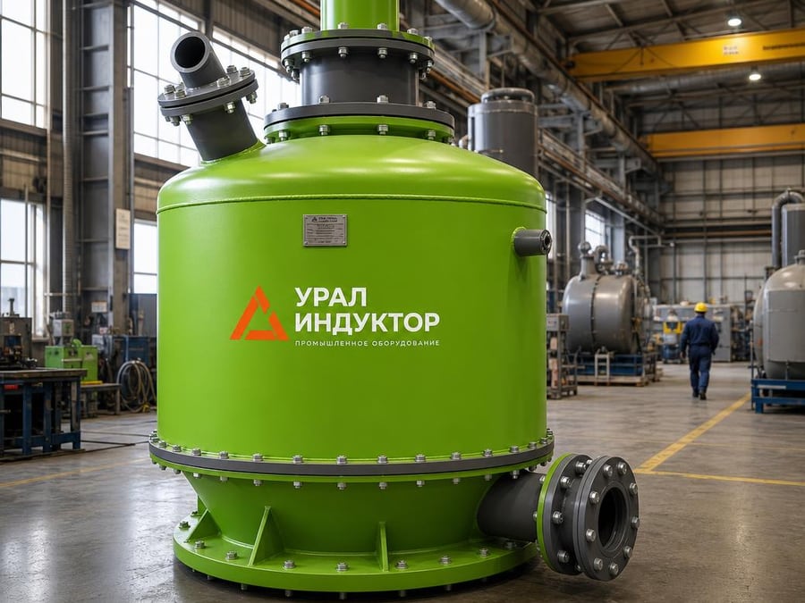 Центробежно-вихревой регенератор оборотного песка УИ-ХТС-РЦ — УралИндуктор